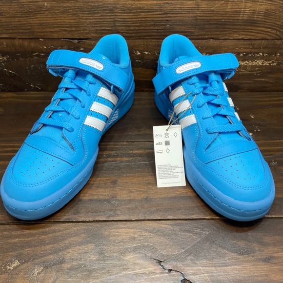 Adidas Forum Low Shoes Sky Rush Blue White GW1614 Men's Multi Sizes NEW - Picture 5 of 9